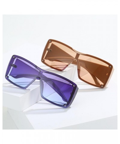 Oversized Square Punk Sunglasses Women Men Sun Glasses Goggle Lady Shades Eyewear UV400 7 $20.03 Rectangular