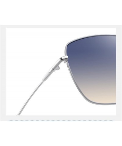 Commuter Women Polarized Sunglasses Metal Large Frame Commuter Trend UV400 Sunglasses Gift C $18.85 Designer