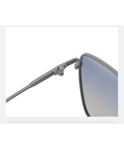 Commuter Women Polarized Sunglasses Metal Large Frame Commuter Trend UV400 Sunglasses Gift C $18.85 Designer