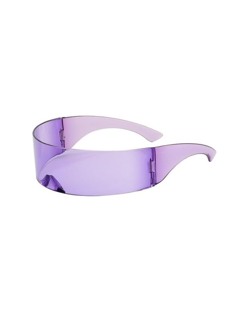 RBROVO Futuristic Sunglasses Purple $7.94 Designer