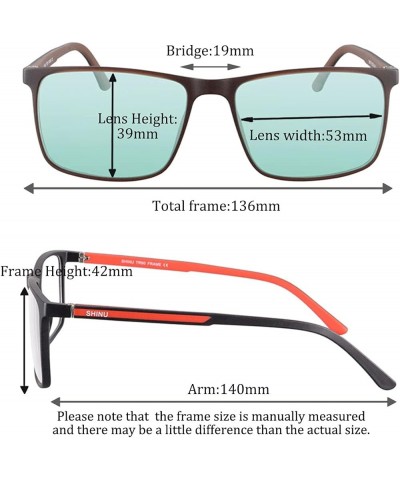 Color Blind Sun Glasses Women Men TR90 Lightweighted Frame Colorblindness Eyeglasses-SH077 Grey $29.60 Rectangular