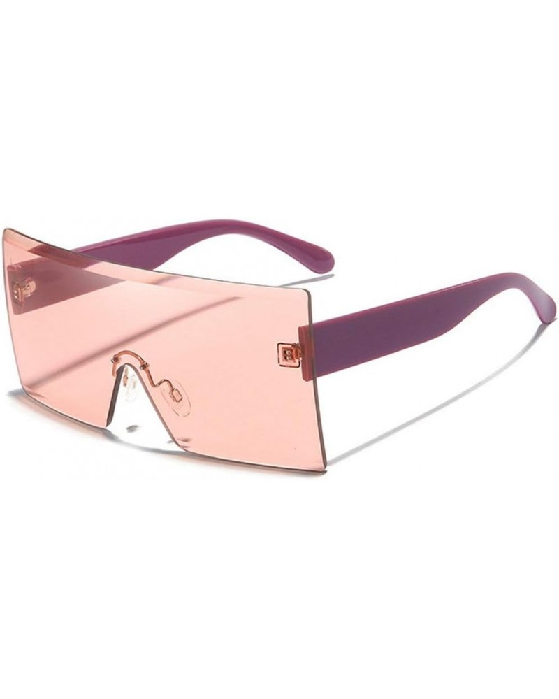 laureles/Unisex Fashion Ladies Square Sunglasses Men Goggle Shades Vintage Oversized Sun Glasses for Female Pink $10.27 Goggle