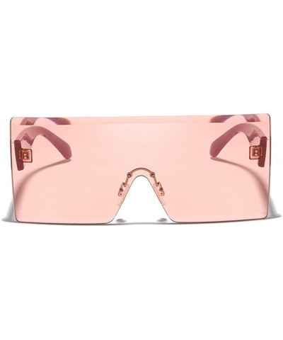 laureles/Unisex Fashion Ladies Square Sunglasses Men Goggle Shades Vintage Oversized Sun Glasses for Female Pink $10.27 Goggle