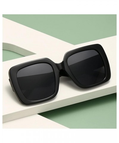 Square Large Frame Fashion Outdoor Men And Women Decorative Sunglasses Gift C $14.41 Designer