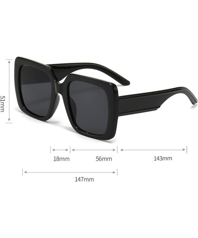 Square Large Frame Fashion Outdoor Men And Women Decorative Sunglasses Gift C $14.41 Designer