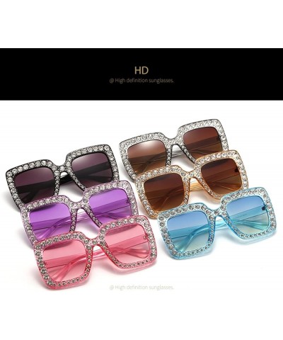 Big Frame Square Woman Outdoor Vacation Beach Sunglasses B $17.99 Designer