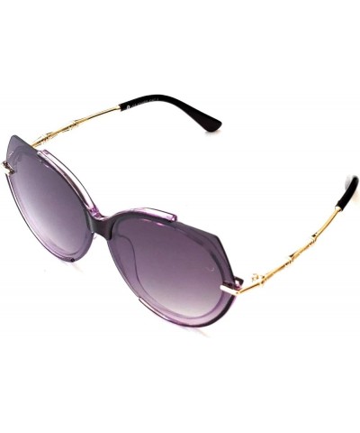 GR Women's Retro Style Oversized Fashion Sunglasses Purple $9.17 Oversized