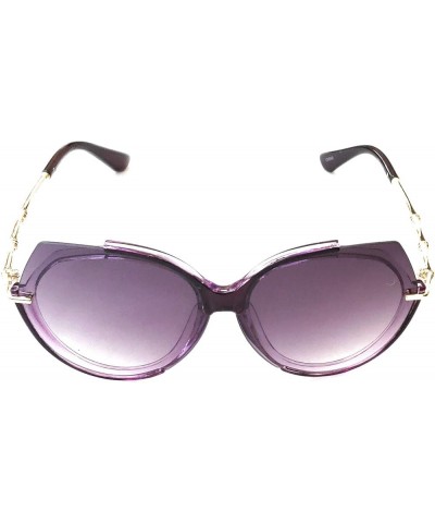 GR Women's Retro Style Oversized Fashion Sunglasses Purple $9.17 Oversized