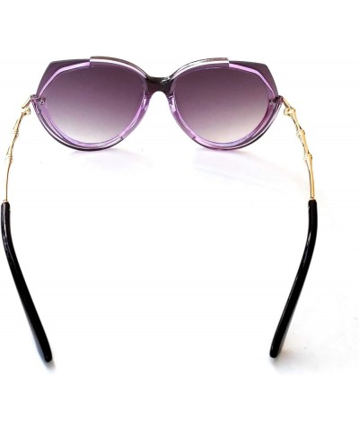 GR Women's Retro Style Oversized Fashion Sunglasses Purple $9.17 Oversized