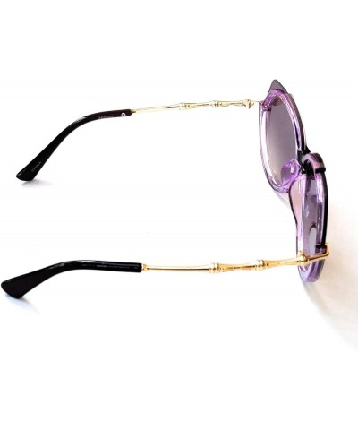 GR Women's Retro Style Oversized Fashion Sunglasses Purple $9.17 Oversized