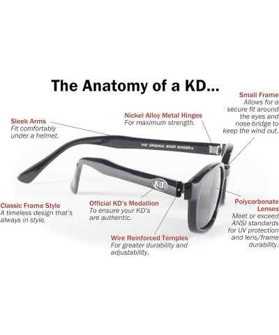 Original KD Sunglasses Black Frame/Clear Colored Mirror Lens $9.63 Aviator