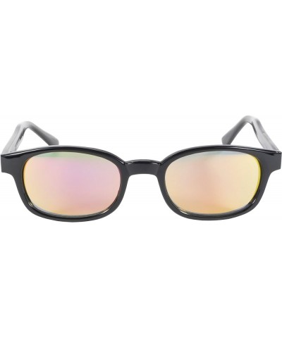 Original KD Sunglasses Black Frame/Clear Colored Mirror Lens $9.63 Aviator