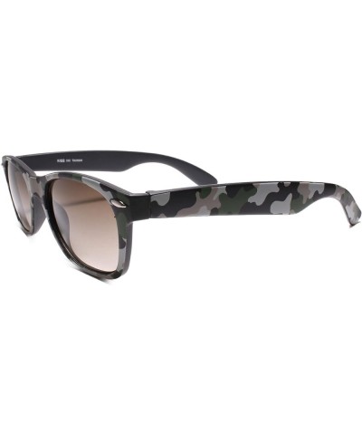 Camo Outdoor Fishing Hunting Camouflage Horn Rimmed Rectangle Mens Sunglasses Camouflage 1 $9.71 Rectangular