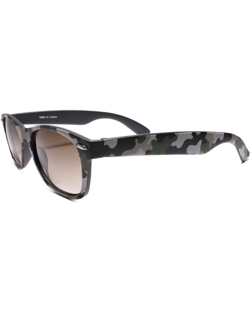 Camo Outdoor Fishing Hunting Camouflage Horn Rimmed Rectangle Mens Sunglasses Camouflage 1 $9.71 Rectangular