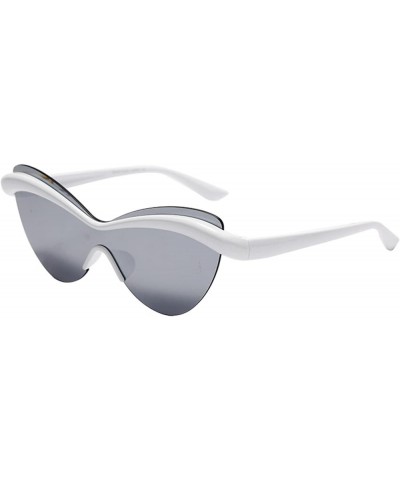 Fashion Cat Eye Sports Small Frame Sunglasses For Men And Women D $19.39 Sport