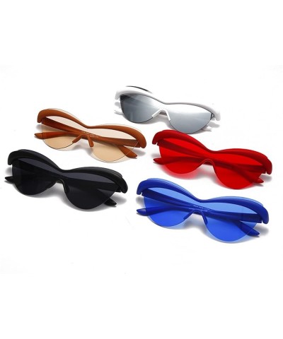 Fashion Cat Eye Sports Small Frame Sunglasses For Men And Women D $19.39 Sport