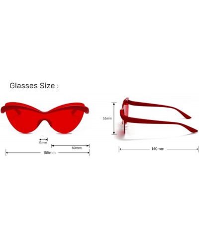 Fashion Cat Eye Sports Small Frame Sunglasses For Men And Women D $19.39 Sport