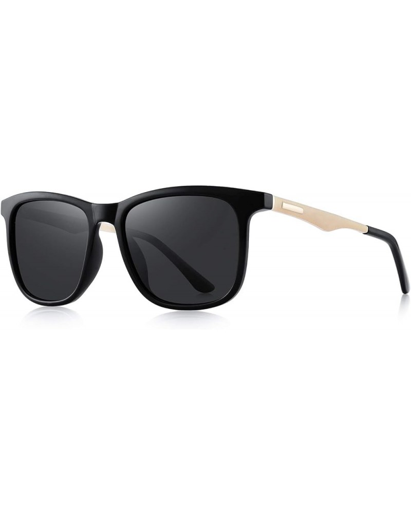 Polarized Mens Sunglasses HD Lens Metal Frame Driving Shades Black $11.20 Wayfarer