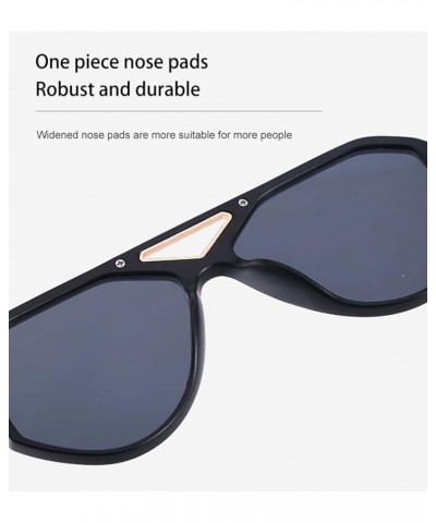 Retro Large Frame Men's and Women's Sunglasses Outdoor Holiday Sunshade Beach Glasses (Color : B, Size : Medium) Medium D $22...