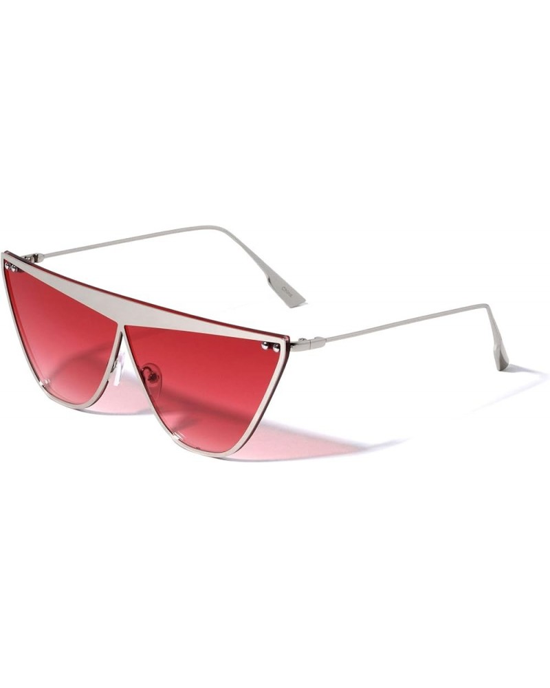 Branson Sharp Cat Eye Shield Sunglasses Red $11.94 Cat Eye