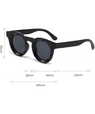 Round Outdoor Sunglasses for Men and Women Fashion Outdoor Vacation Decorative Sunglasses (Color : A, Size : 1) 1 B $18.56 De...