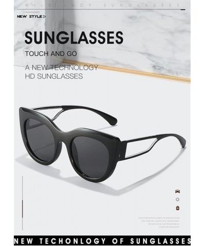 Small Frame cat Eye Retro Woman Sunglasses Outdoor Sun Shading (Color : E, Size : Medium) Medium E $19.51 Cat Eye