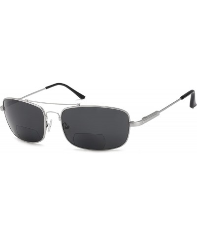 Polarized Bifocal Sunglasses Readers 1805-silver Frame/Grey Lens $18.80 Square