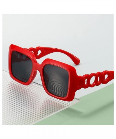 Square Large Frame Women Outdoor Vacation Party Sunglasses F $17.25 Square