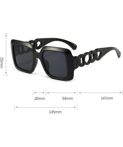 Square Large Frame Women Outdoor Vacation Party Sunglasses F $17.25 Square