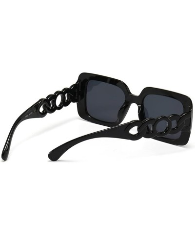 Square Large Frame Women Outdoor Vacation Party Sunglasses F $17.25 Square