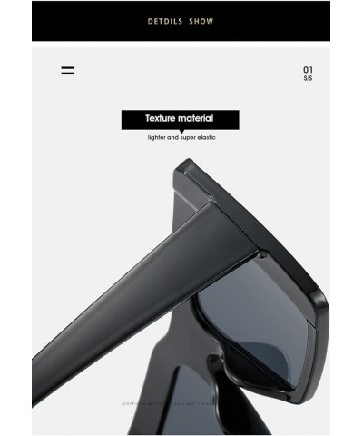 Square Frame Punk Men and Women Retro Sunglasses (Color : C, Size : Medium) Medium F $18.91 Designer