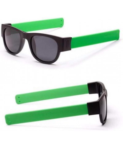 Flexible Durable Creative Wristband Glasses Polarized Sunglasses Driving Swimming Goggles Snap Bracelet Eyeglasses Green $4.1...