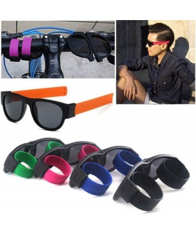 Flexible Durable Creative Wristband Glasses Polarized Sunglasses Driving Swimming Goggles Snap Bracelet Eyeglasses Green $4.1...