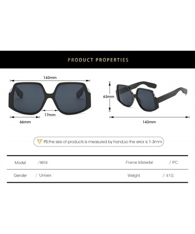 Fashion Street Shooting Men and Women Sunglasses Outdoor Vacation (Color : G, Size : Medium) Medium A $17.47 Designer