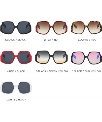 Fashion Street Shooting Men and Women Sunglasses Outdoor Vacation (Color : G, Size : Medium) Medium A $17.47 Designer