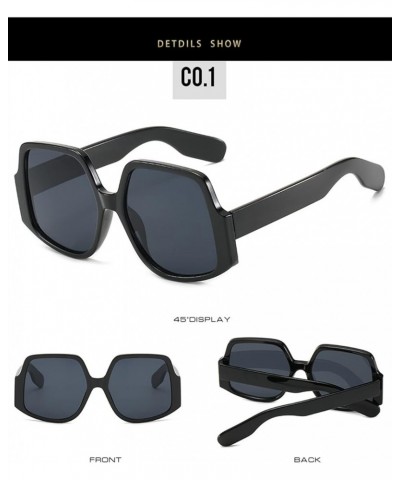 Fashion Street Shooting Men and Women Sunglasses Outdoor Vacation (Color : G, Size : Medium) Medium A $17.47 Designer