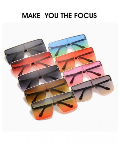 Large Metal Frame Fashion Women Sunglasses Outdoor Vacation Beach Sunglasses Gift (Color : C, Size : 1) 1 I $13.63 Designer