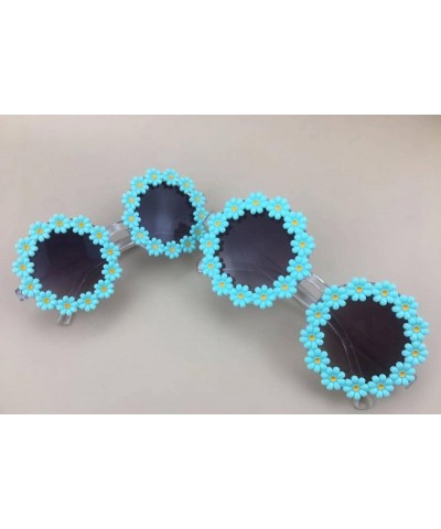 2Pack Parent-Child New Sunflower Glasses Little Daisy Flower Men and Women Photo Cute Sunglasses Cute Sunglasses Green 2-pack...