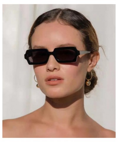 Fashion Hip-hop Retro Small Frame Sunglasses for Men and Women (Color : F, Size : 1) 1 E $15.58 Designer