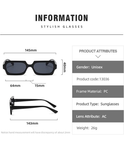 Fashion Hip-hop Retro Small Frame Sunglasses for Men and Women (Color : F, Size : 1) 1 E $15.58 Designer