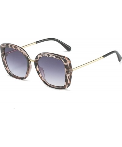 Square Large Frame Outdoor Vacation Fashion Decoration Men and Women Sunglasses (Color : 1, Size : 1) 1 5 $18.25 Square