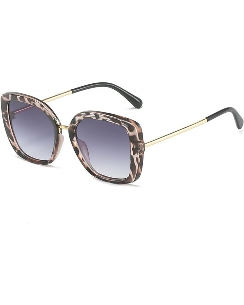 Square Large Frame Outdoor Vacation Fashion Decoration Men and Women Sunglasses (Color : 1, Size : 1) 1 5 $18.25 Square