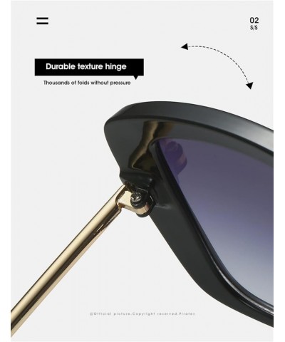 Square Large Frame Outdoor Vacation Fashion Decoration Men and Women Sunglasses (Color : 1, Size : 1) 1 5 $18.25 Square