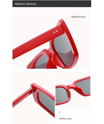 Square Frame Small Frame Men and Women Sunglasses Outdoor Vacation Sunshade (Color : C, Size : Medium) Medium D $20.65 Designer