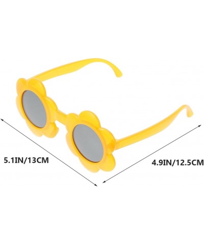 4pcs Children's Sunglasses Girls Flower Glasses Round Flower Sunglasses Uv Protected Sports Sunglasses Kids Party Glasses Pho...