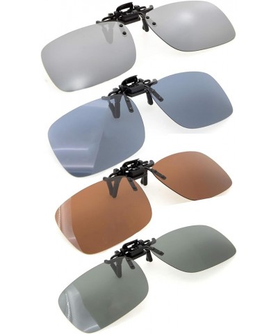 Flip-up Clip-on Sunglasses Polarized Lens Mix $11.76 Rectangular