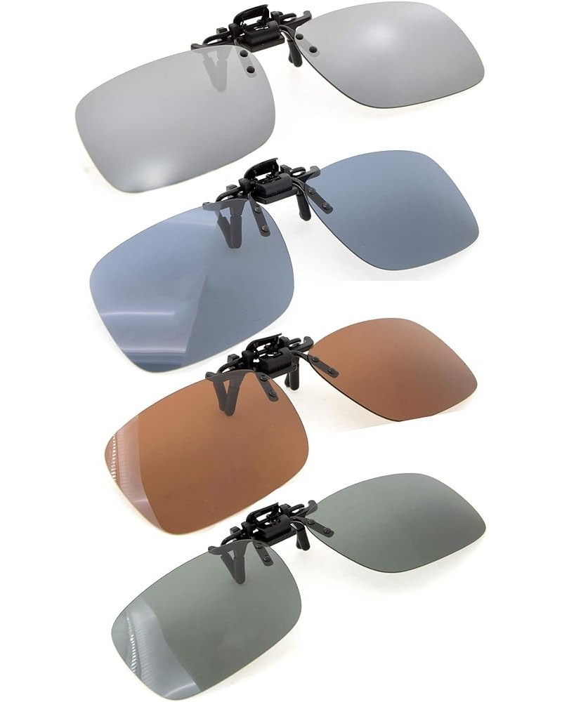 Flip-up Clip-on Sunglasses Polarized Lens Mix $11.76 Rectangular