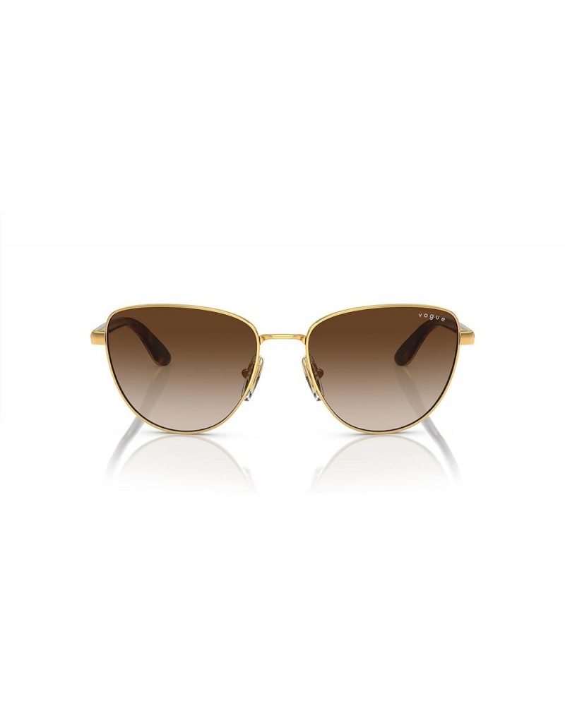 Women's Vo4286s Cat Eye Sunglasses Gold/Brown Gradient $27.35 Cat Eye