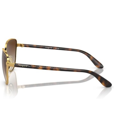 Women's Vo4286s Cat Eye Sunglasses Gold/Brown Gradient $27.35 Cat Eye