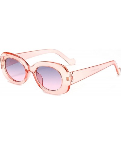 Oval Men and Women Outdoor Fashion Decorative Sunglasses (Color : E, Size : 1) 1 F $15.31 Designer